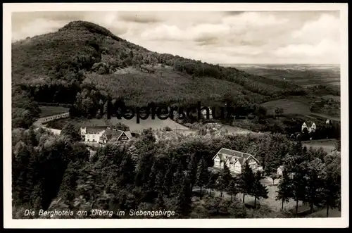 ÄLTERE POSTKARTE DIE BERGHOTELS AM ÖLBERG IM SIEBENGEBIRGE Königswinter Bonn cpa postcard AK Ansichtskarte