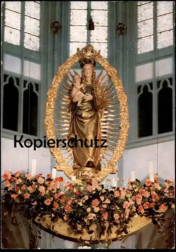 ÄLTERE POSTKARTE ALTENBERGER MADONNA ALTENBERG - ODENTHAL RÜCKSEITIG SCHACH FERNSCHACH postal chess échecs postcard cpa