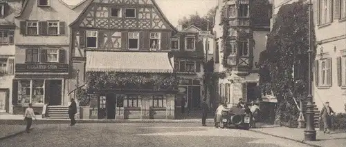 ALTE POSTKARTE BAD KISSINGEN MARKT H. Hollander Stern Auto car automobile AK Ansichtskarte cpa postcard