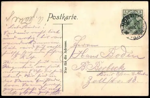 ALTE POSTKARTE FORSTHAUS KREUZKRUG GAUSEKÖTE GRUSS AUS DEM TEUTOBURGER WALD Hirsch Horn-Bad Meinberg Schlangen Detmold