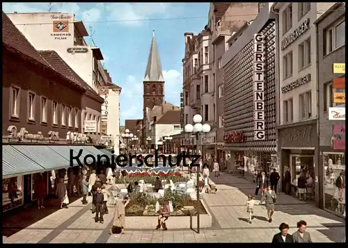 ÄLTERE POSTKARTE HAMM WESTSTRASSE AGFA FOTO PARFÜMERIE GERSTENBERG FLEUROP NÜRNBERGER VERSICHERUNGEN cpa postcard AK