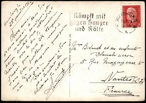 ALTE POSTKARTE HAMBURG ALSTERLUST IDUNA VERSICHERUNG ZEPPELIN LUFTSCHIFF Airship dirigeable aéronef aérostat postcard AK