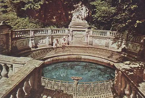 ÄLTERE POSTKARTE DONAUESCHINGEN SCHLOSS UND DONAUQUELLE source Donau spring AK Ansichtskarte cpa postcard