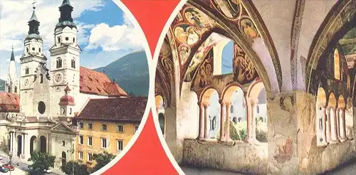 POSTKARTE BRIXEN BRESSANONE Panorama Palazzo Vescovile Tirol Trentino Dolomiten Dolomiti Bressano Italia italy Italien
