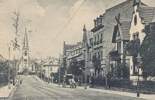 ALTE POSTKARTE GONSENHEIM KAISERSTRASSE MAINZ mayence cpa postcard AK Ansichtskarte