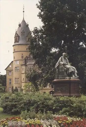 POSTKARTE DETMOLD FÜRSTLICHES RESIDENZSCHLOSS Schloss 16. Jahrhundert Weserrenaissance castle chateau cpa postcard AK