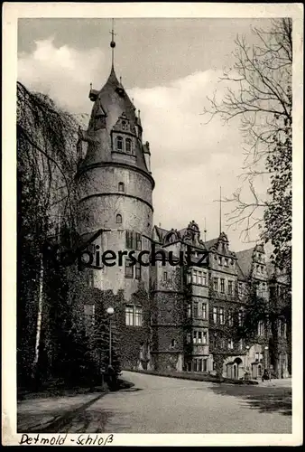 ÄLTERE POSTKARTE DETMOLD DAS FÜRSTLICHE SCHLOSS castle chateau cpa postcard AK Ansichtskarte