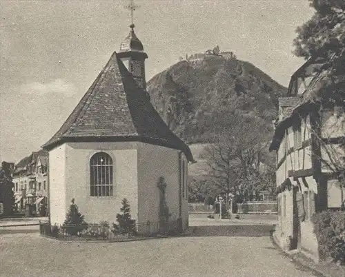 ALTE POSTKARTE RHÖNDORF MIT KAPELLE DRACHENFELS BAD HONNEF cpa postcard AK Ansichtskarte