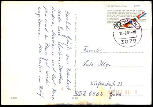 ÄLTERE POSTKARTE GRUSS AUS BOHNHORST MÜHLE TILLY LINDE GASTHAUS ZUR POST BAUM tree VW Opal molen windmill Warmsen Uchte