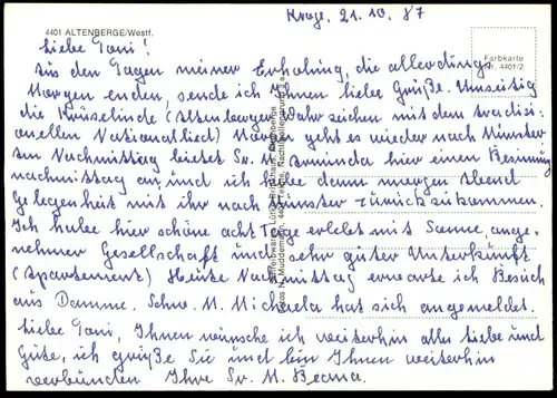 POSTKARTE KRÜSELINDE OLLENBIÄRGE ALTENBERGE LINDE BAUM TREE ARBRE Tilleul Linden Plattdeutsch Dialekt dialect postcard