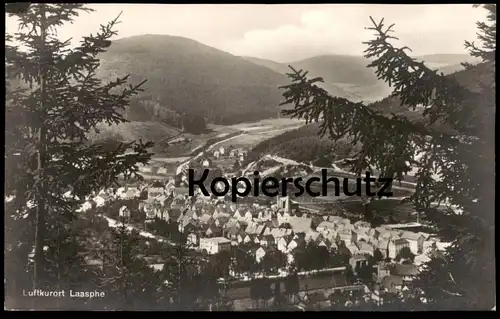 ALTE POSTKARTE LUFTKURORT LAASPHE PANORAMA GESAMTANSICHT TOTALANSICHT TOTAL Bad Laasphe Ansichtskarte AK cpa postcard