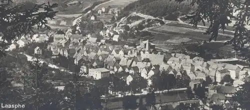 ALTE POSTKARTE LUFTKURORT LAASPHE PANORAMA GESAMTANSICHT TOTALANSICHT TOTAL Bad Laasphe Ansichtskarte AK cpa postcard