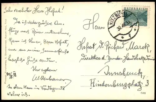 ALTE POSTKARTE BRIXEN IM THALE TIROL 1933 AK cpa postcard Ansichtskarte