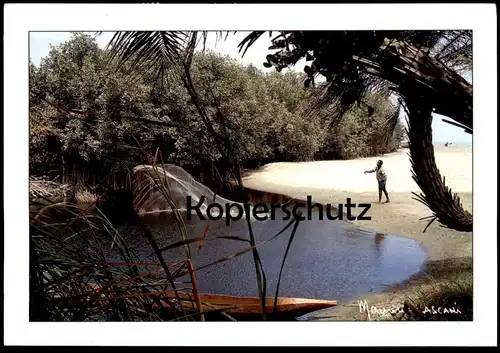 POSTKARTE RÉPUBLIQUE DU SÉNÉGAL PECHE À L'ÉPERVIER DANS LES BOLONGS MAURICE ASCANI Peche Fischer pecheur fishing fisher
