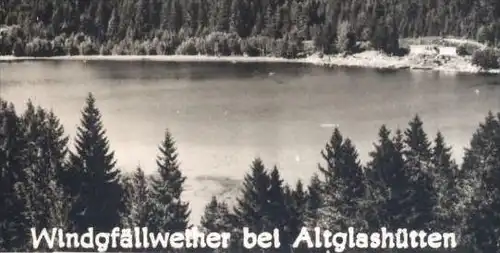 ÄLTERE POSTKARTE ALTGLASHÜTTEN WINDGFÄLLWEIHER FALKAU SCHLUCHSEE TITISEE HOCHFIRST SCHWARZWALD Feldberg black forest cpa