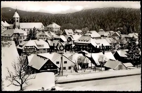 ÄLTERE POSTKARTE ALTGLASHÜTTEN KURHAUS HIRSCHEN WINTER SCHNEE SCHWARZWALD Feldberg snow black forest Altglashuetten cpa