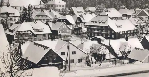 ÄLTERE POSTKARTE ALTGLASHÜTTEN KURHAUS HIRSCHEN WINTER SCHNEE SCHWARZWALD Feldberg snow black forest Altglashuetten cpa