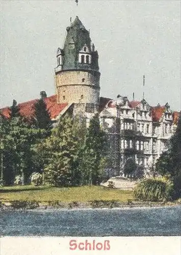 ALTE POSTKARTE LIPPE-DETMOLD EINE WUNDERSCHÖNE STADT TOTALANSICHT SCHLOSS HERMANNS-DENKMAL LIED chanson song postcard AK