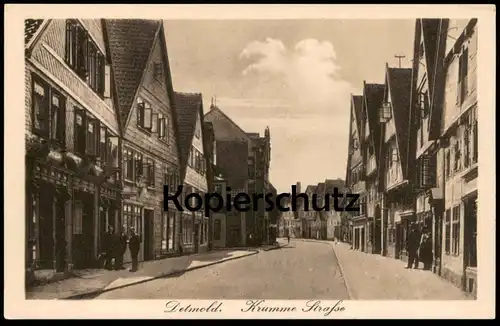 ALTE POSTKARTE DETMOLD KRUMME STRASSE Ansichtskarte AK postcard cpa