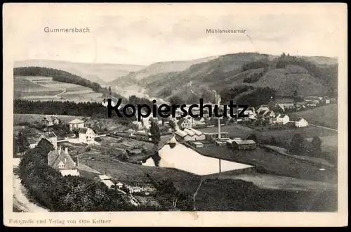 ALTE POSTKARTE GUMMERSBACH MÜHLENSESSMAR MUEHLENSESSMAR Fabrik Foto Photo von Otto Kettner postcard Ansichtskarte