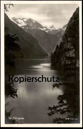 ALTE POSTKARTE DER KÖNIGSEE H. HUBER DEUTSCHE HEIMATBILDER HEIMAT KÖNIGSSEE Schönau cpa postcard AK Ansichtskarte