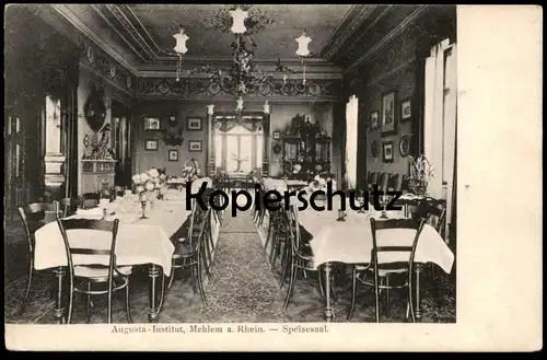 ALTE POSTKARTE BONN-MEHLEM AUGUSTA INSTITUT SPEISESAAL réfectoire dining room cpa postcard Ansichtskarte AK