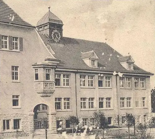 ALTE POSTKARTE GRUSS AUS TIRSCHENREUTH LUITPOLDSCHULE Schule school école cpa postcard AK Ansichtskarte