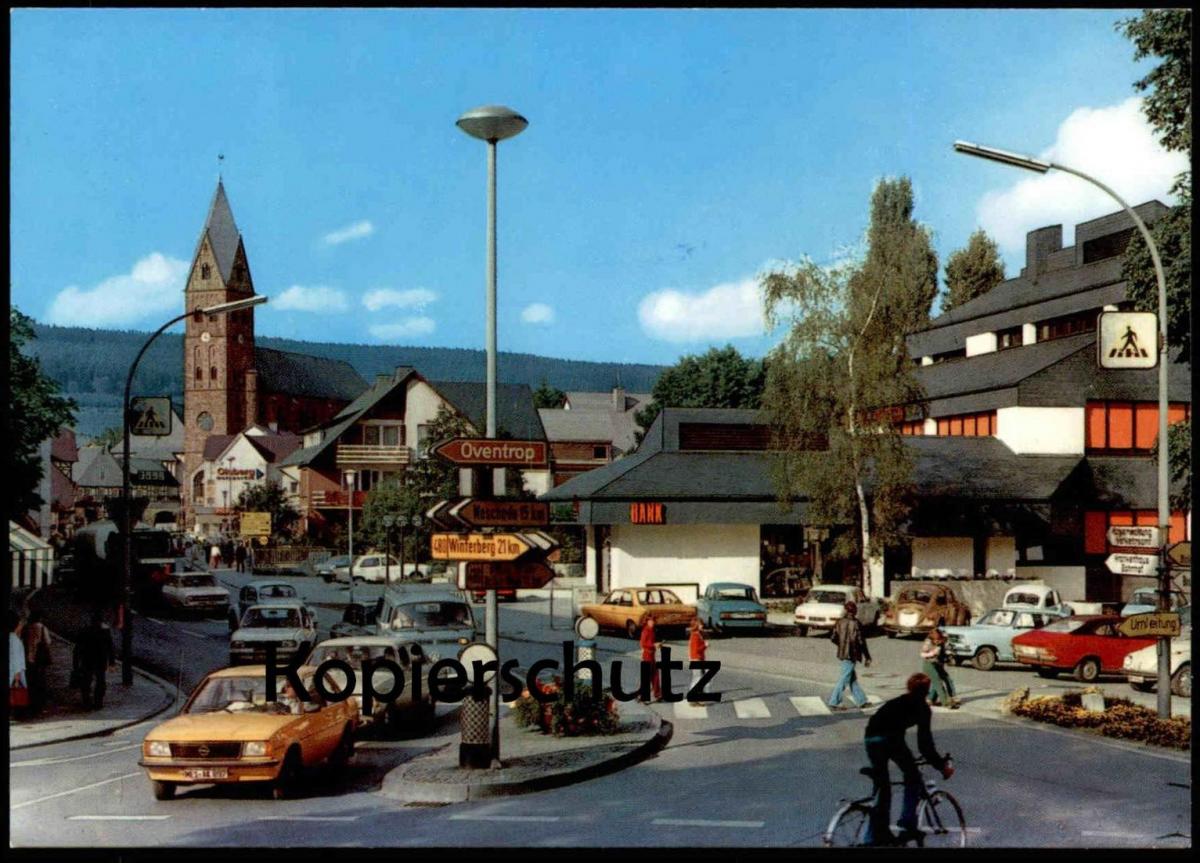 ÄLTERE POSTKARTE OLSBERG BAHNHOFSTRASSE SAUERLAND OPEL