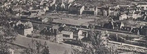 ALTE POSTKARTE GEROLSTEIN EIFEL PHOTO FREDY LANGE BAHNHOF FELDPOST 1940 station gare cpa postcard AK Ansichtskarte