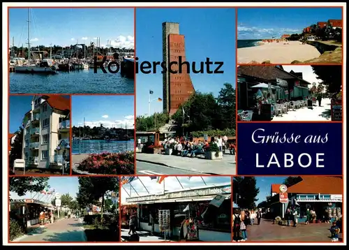 POSTKARTE LABOE KIELER FÖRDE MARINE-EHRENMAL WERBUNG COCACOLA SPARKASSE Coke Coca Cola Flagge Flag Imbiss postcard cpa