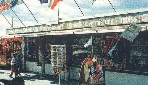POSTKARTE LABOE KIELER FÖRDE MARINE-EHRENMAL WERBUNG COCACOLA SPARKASSE Coke Coca Cola Flagge Flag Imbiss postcard cpa