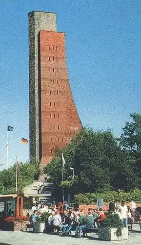 POSTKARTE LABOE KIELER FÖRDE MARINE-EHRENMAL WERBUNG COCACOLA SPARKASSE Coke Coca Cola Flagge Flag Imbiss postcard cpa