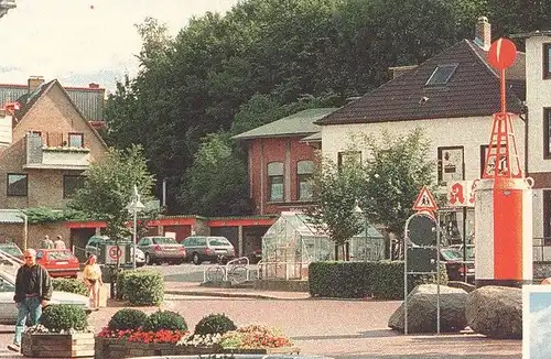 POSTKARTE LABOE KIELER FÖRDE ALTES VERKEHRZEICHEN ACHTUNG KINDER BOJE APOTHEKDE VW postcard cpa AK Ansichtskarte