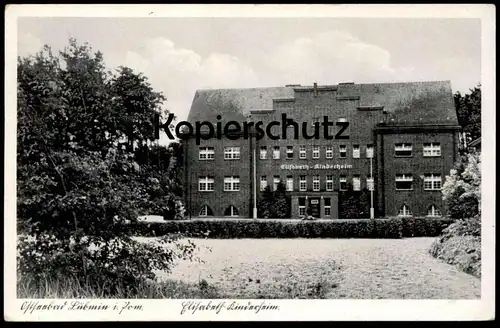 ALTE POSTKARTE ELISABETH-KINDERHEIM LUBMIN IN POMMERN BEI GREIFSWALD Children's Home foyer d'enfants postcard cpa AK