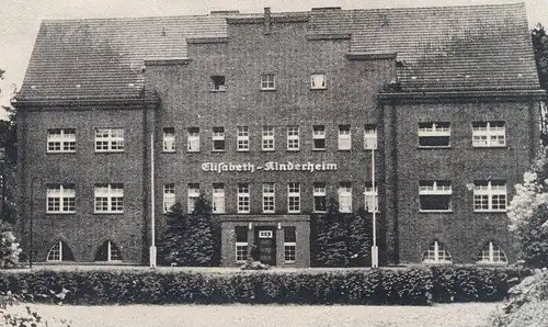 ALTE POSTKARTE ELISABETH-KINDERHEIM LUBMIN IN POMMERN BEI GREIFSWALD Children's Home foyer d'enfants postcard cpa AK