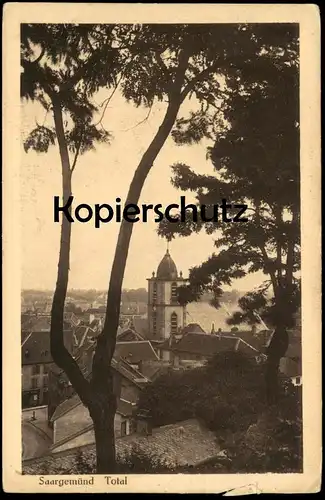 ALTE POSTKARTE SAARGEMÜND TOTAL PANORAMA TOTALANSICHT Sarreguemines Lorraine Lothringen cpa postcard AK Ansichtskarte