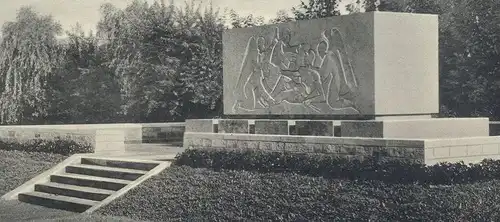 ALTE POSTKARTE ST. INGBERT KRIEGERDENKMAL 1940 SAAR SAARGEBIET Monument Engel Angel Ange cpa postcard AK Ansichtskarte