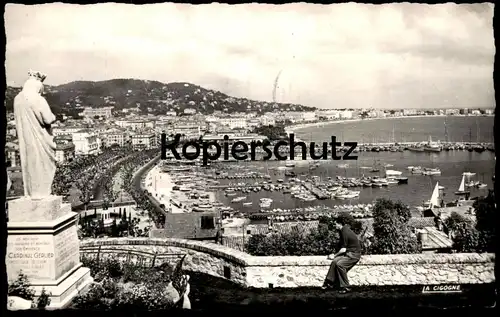 ÄLTERE POSTKARTE CANNES VUE PANORAMIQUE CARDINAL GERLIER SONDERSTEMPEL FESTIVAL INTERNATIONAL DU FILM 1961 Stempel Stamp
