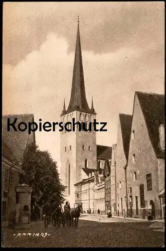 ALTE POSTKARTE TALLINN OLEVISTE KIRIK REVAL ST. OLAIKIRCHE PARIKAS Eesti Estonie Estonia cpa postcard Ansichtskarte AK