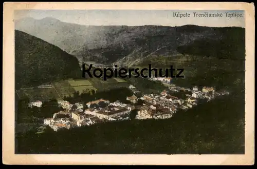 ALTE POSTKARTE KUPELE TRENCIANSKE TEPLICE 1921 Trentschin-Teplitz Slowakei Slovaquie Slovakia Slovensko cpa postcard AK