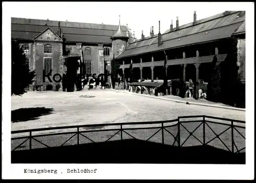 ALTE POSTKARTE KÖNIGSBERG SCHLOSSHOF SCHLOSS Ostpreussen Kaliningrad Krolewiec Castle Chateau postcard cpa Ansichtskarte