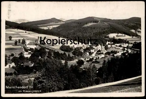 ALTE POSTKARTE MARSCHENDORF IV 1939 HORNI MARSOV SUDETEN SUDETENGAU RIESENGEBIRGE Karkonosze Krkonose cpa postcard AK