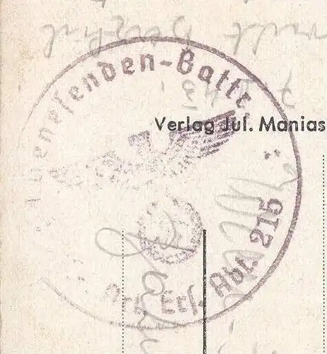 ALTE AK STRASSBURG PFLANZBAD STRASBOURG LA PETITE FRANCE FELDPOST 1943 Stempel Genesendenbataillon Genesenden Bataillon