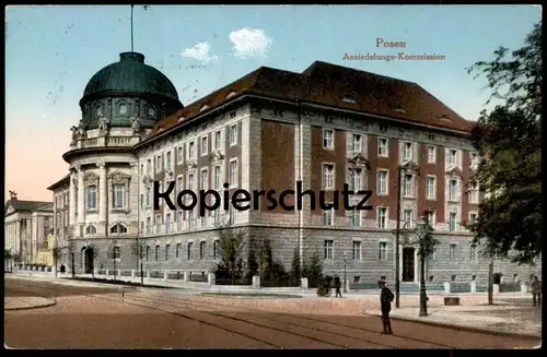 ALTE POSTKARTE POSEN ANSIEDELUNGS-KOMMISSION FELDPOST STEMPEL FUSSARTL.REGT. No. 19  POZNAN Ansiedlungskommission Polska