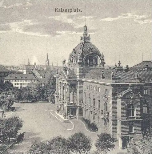 ALTE POSTKARTE STRASSBURG KAISERPLATZ STRASBOURG ALSACE ELSASS cpa postcard AK Ansichtskarte