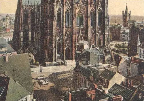 ALTE POSTKARTE KÖLN DOM WESTSEITE Koeln Coeln Cöln Cologne cpa postcard AK Ansichtskarte