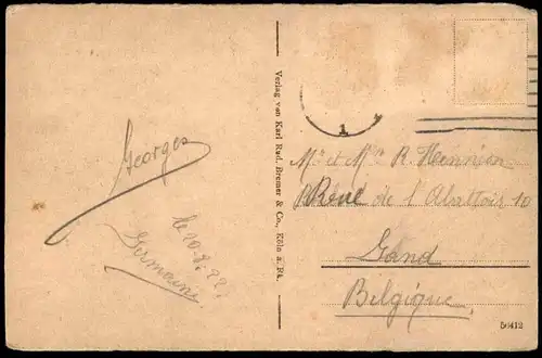 ALTE POSTKARTE KÖLN DOM WESTSEITE Koeln Coeln Cöln Cologne cpa postcard AK Ansichtskarte