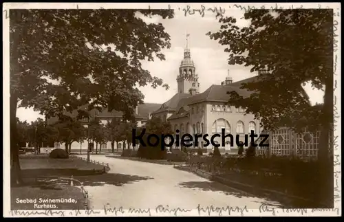 ALTE POSTKARTE SWINEMÜNDE KURHAUS USEDOM Uznam Wollin Wolin Kaseburg Karsibór Pommern Polska postcard Ansichtskarte AK