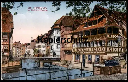 ALTE POSTKARTE STRASSBURG STRASBOURG LE BAIN AUX PLANTES FELDPOST 1941 ALSACE ELSASS cpa postcard AK Ansichtskarte