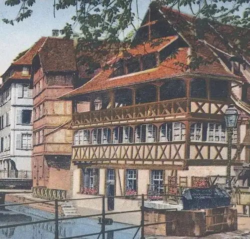ALTE POSTKARTE STRASSBURG STRASBOURG LE BAIN AUX PLANTES FELDPOST 1941 ALSACE ELSASS cpa postcard AK Ansichtskarte